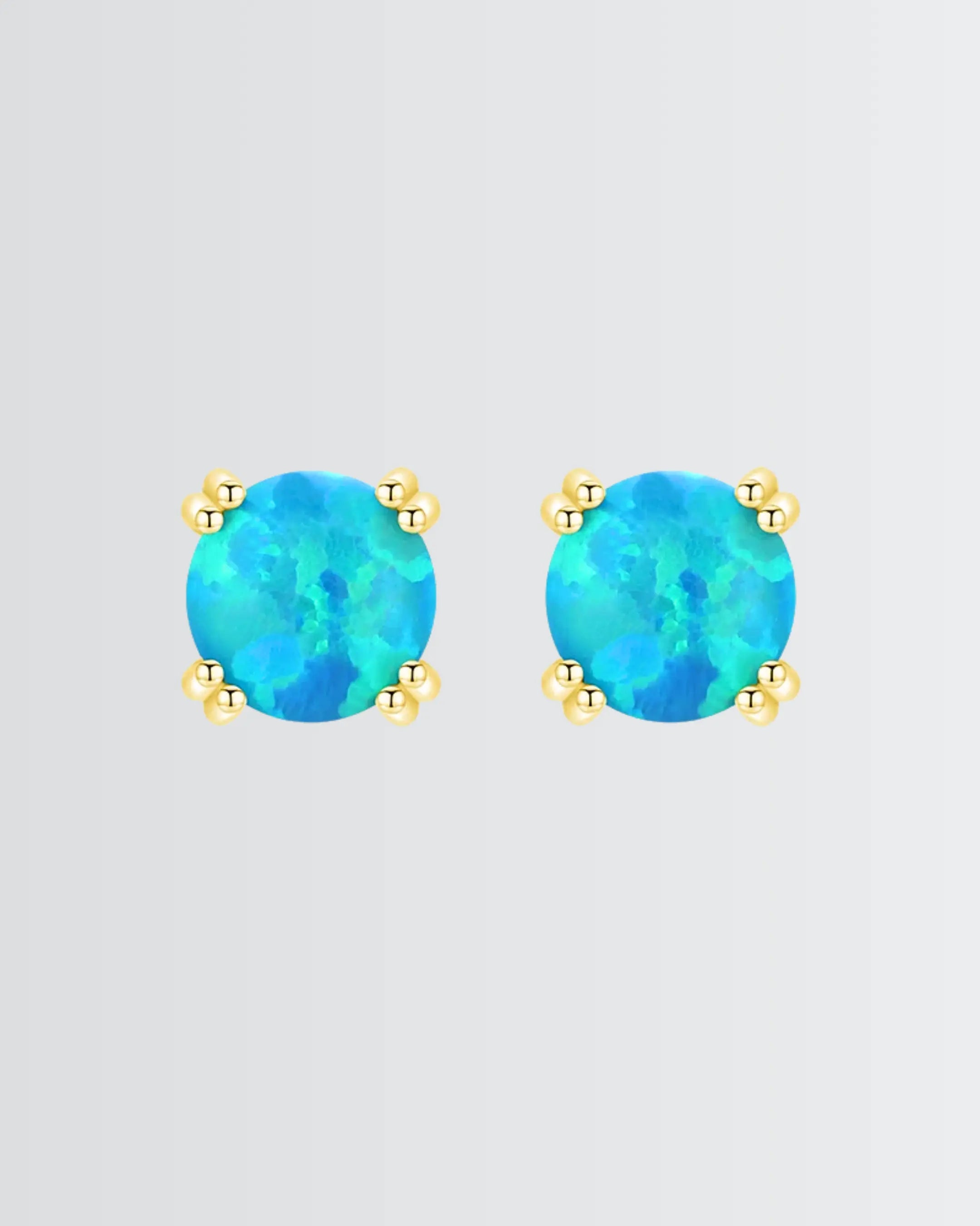 Let Your Ears Catch The Glow Studs - Silver Earrings by BLINGLANE