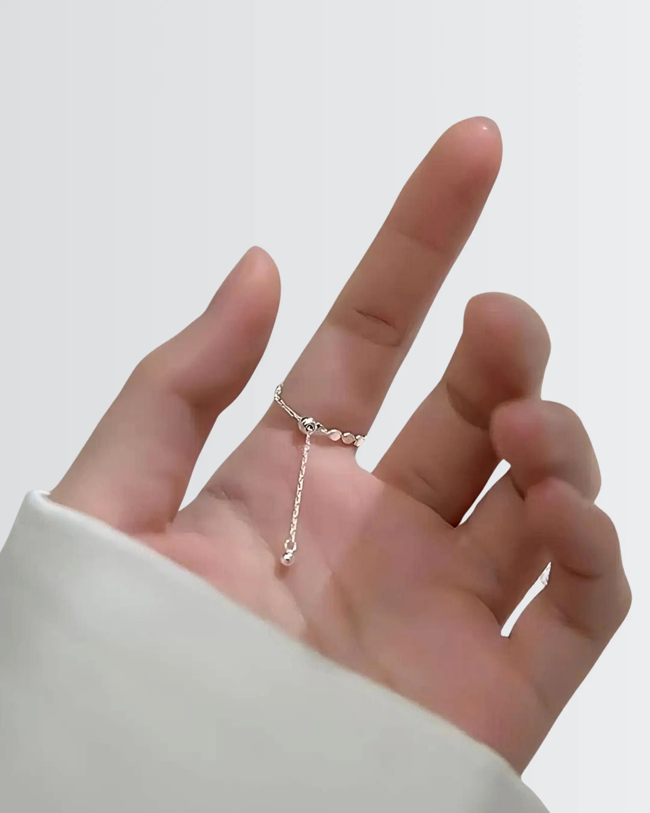 Lilliputian Discs Chain Ring - Silver Ring by BLINGLANE