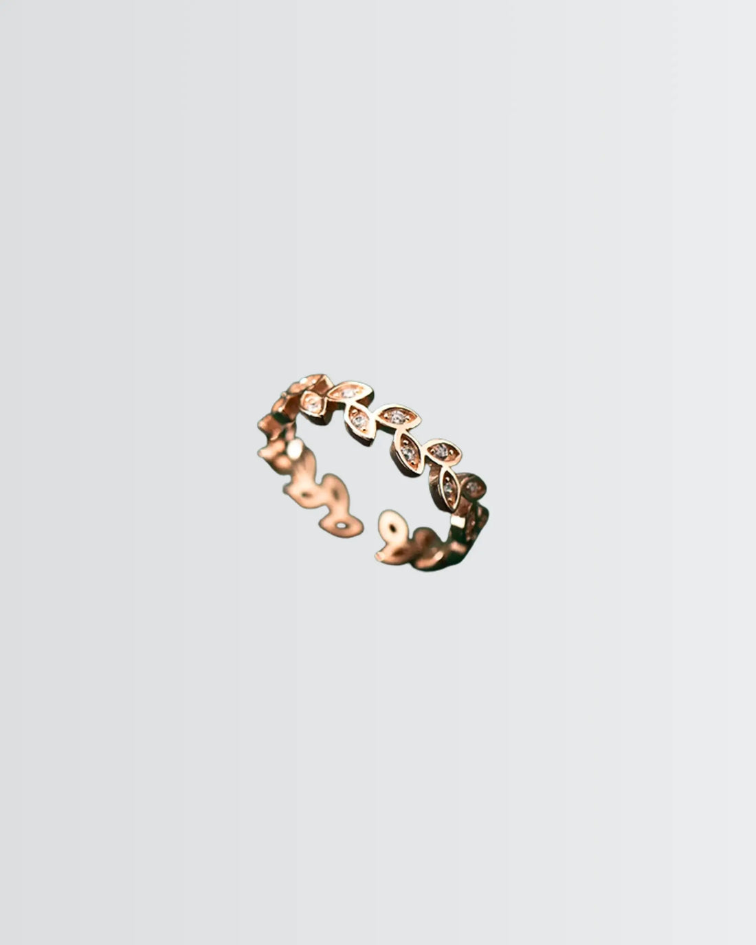 Minimal Leaves Ring - Silver Ring by BLINGLANE