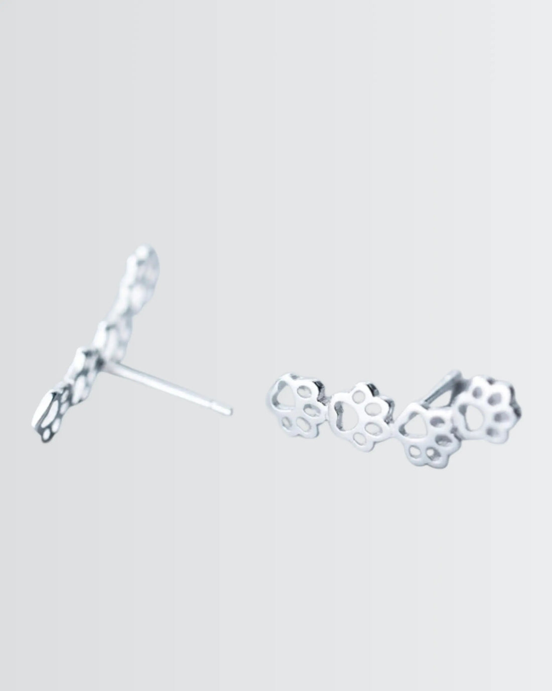 Minimal Pawfect Earrings - Silver Earrings by BLINGLANE