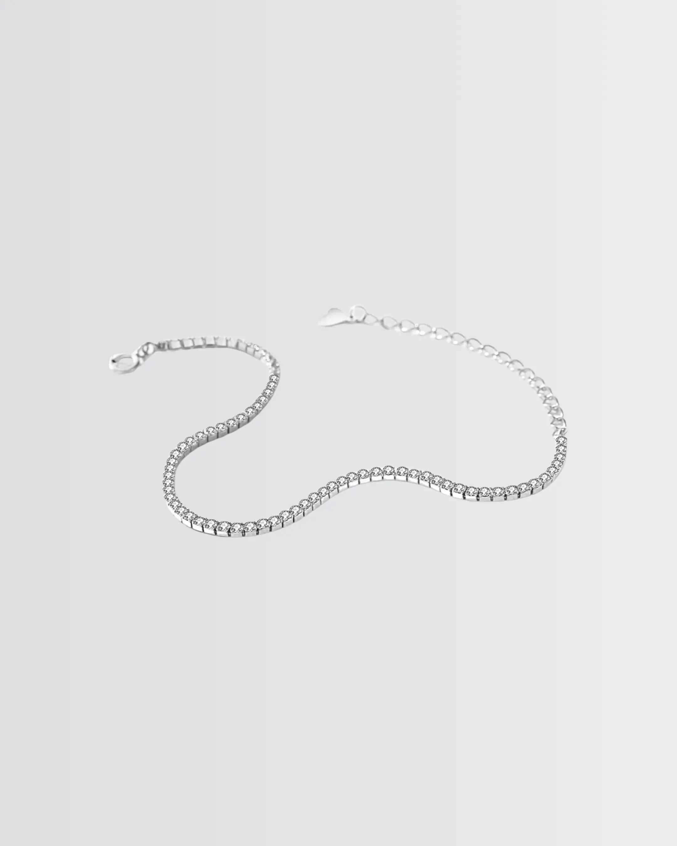 My Infinity Gleam Tennis Bracelet - Silver Bracelet by BLINGLANE