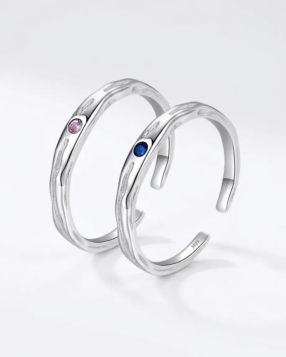 No more swiping right! Love Bands - Silver Rings by BLINGLANE