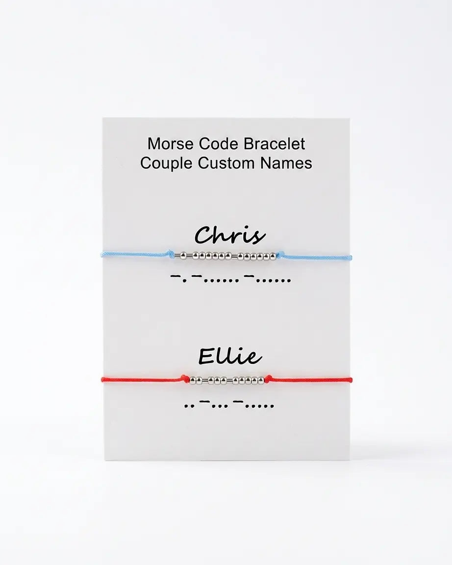 Personalize Your Morse Code Couple Bracelets - Fashion Bracelet by BLINGLANE
