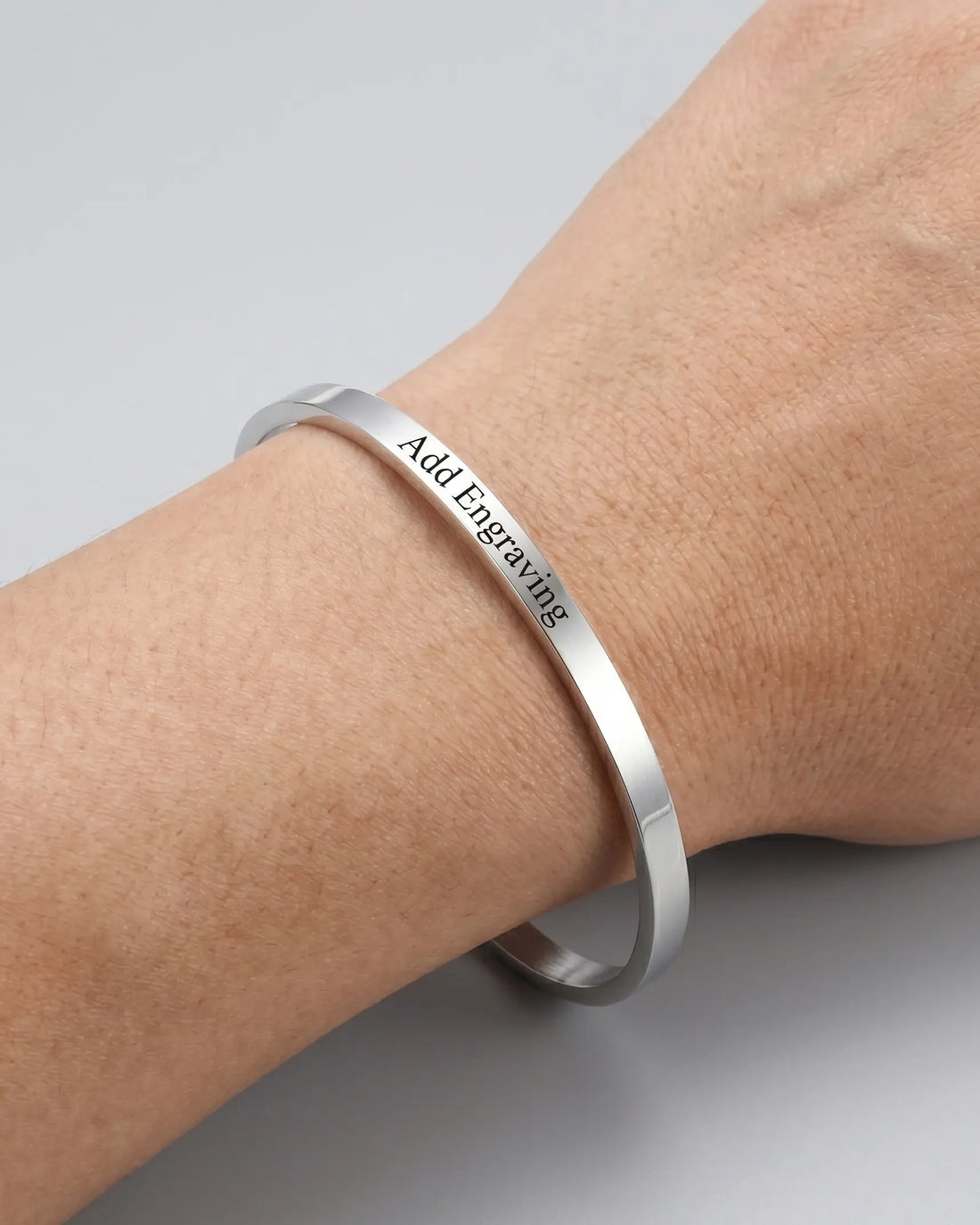 Personalize Your Name 3.5mm Cuff Bangle - Fashion Bangle by BLINGLANE