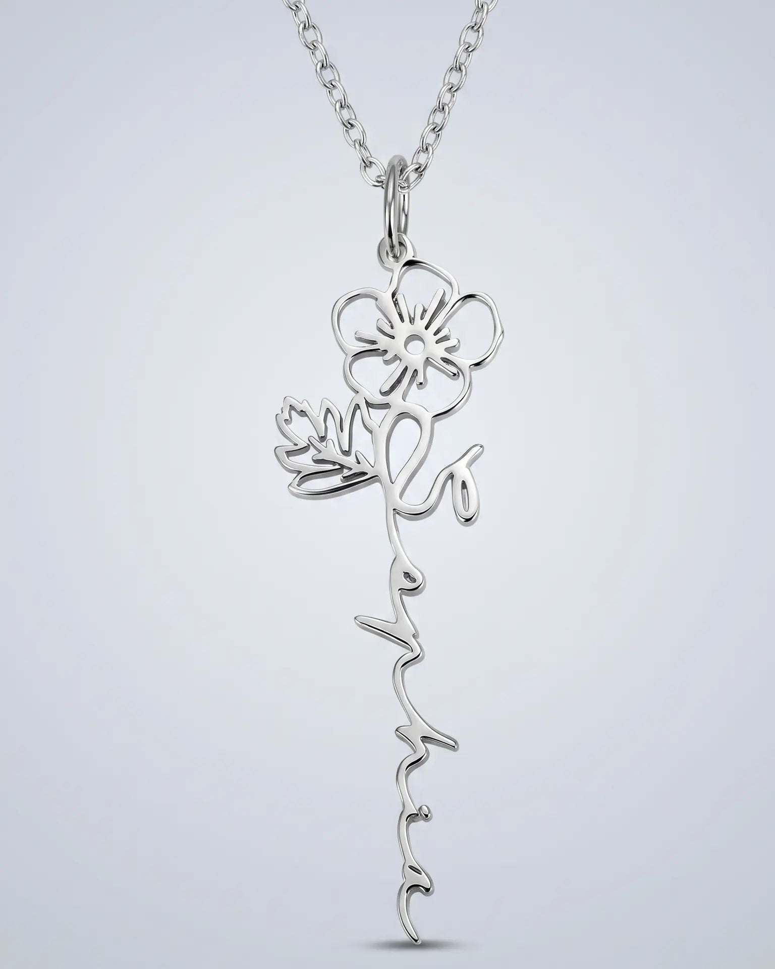 Personalize Your Name & Birth Flower Necklace-Tailor - Fashion Necklace by BLINGLANE