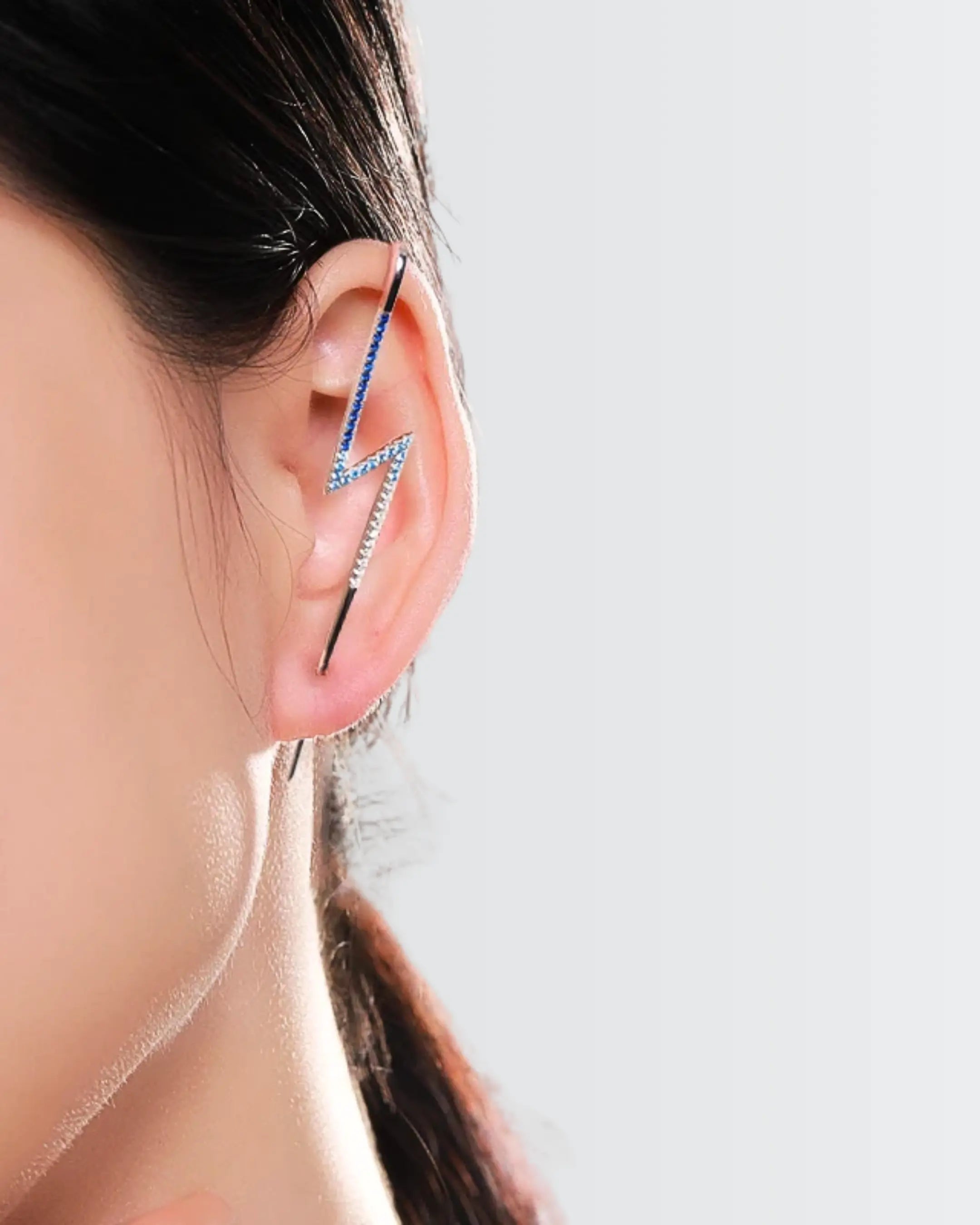Pierce Me Softly Elite Ear Pin - Silver Earrings by BLINGLANE