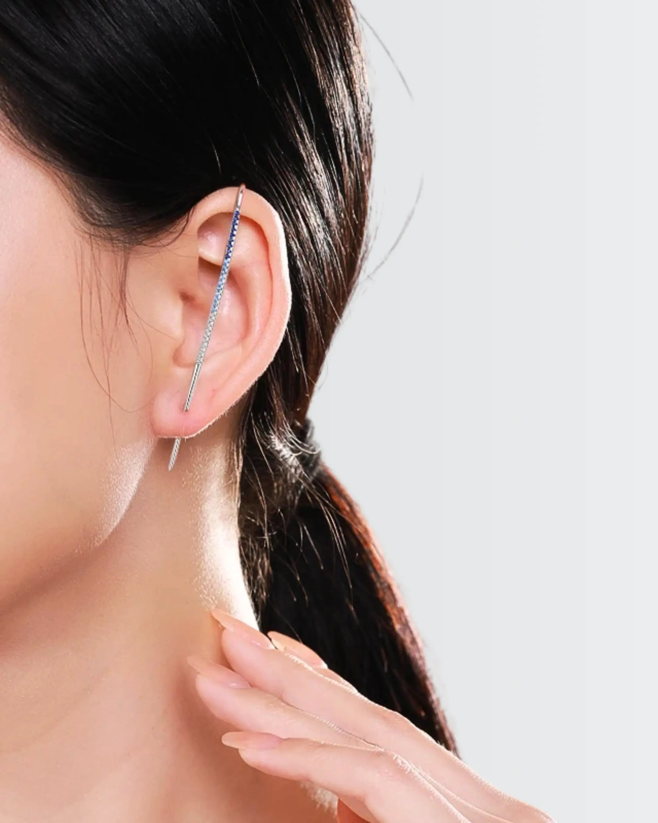 Pin It Girl Elite Ear Pin - Silver Earrings by BLINGLANE