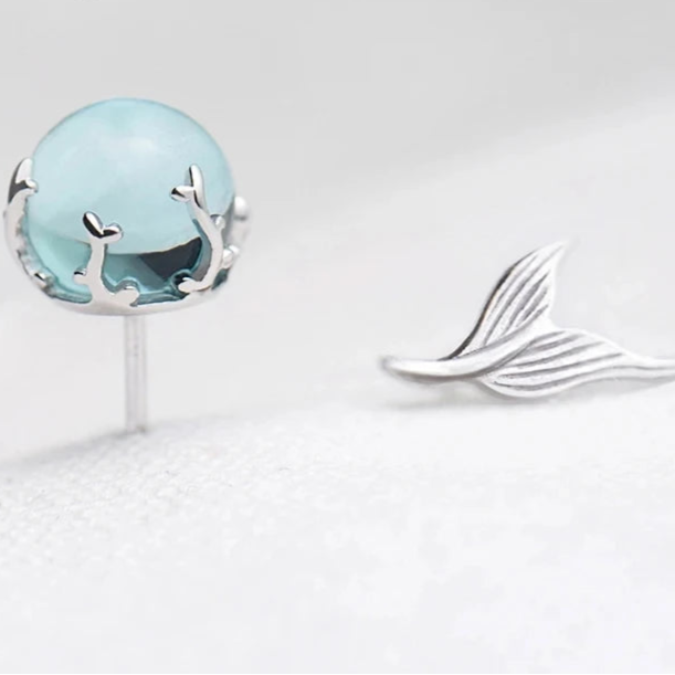 Silver Splash Minimal Studs