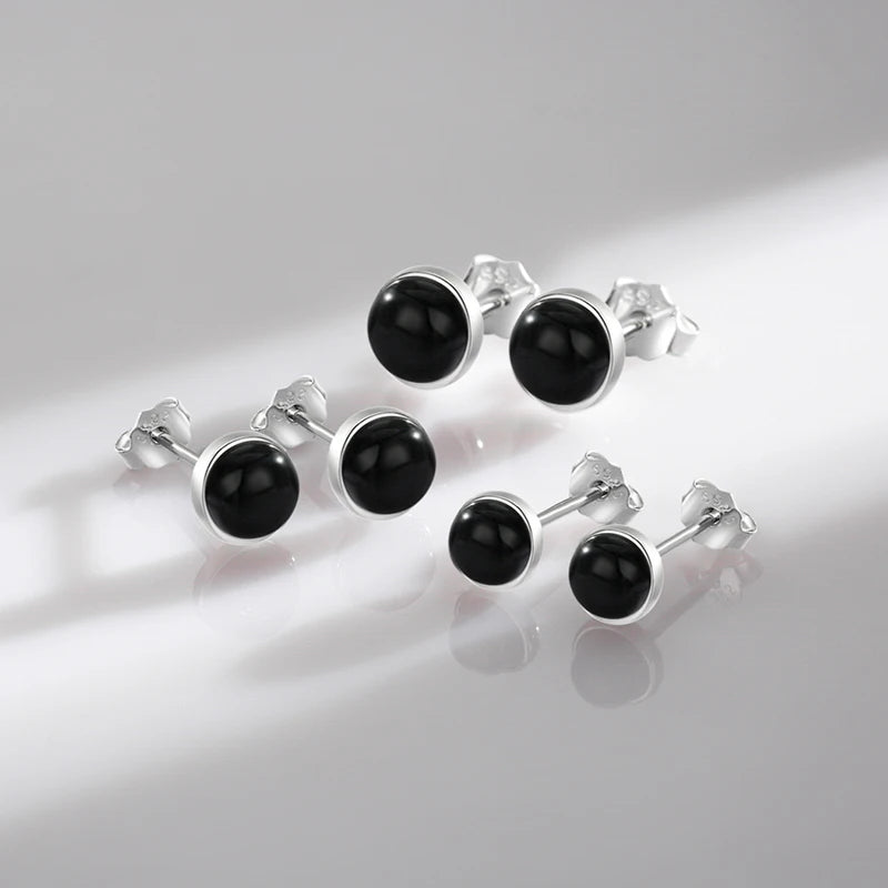 Black Onyx Aura Studs