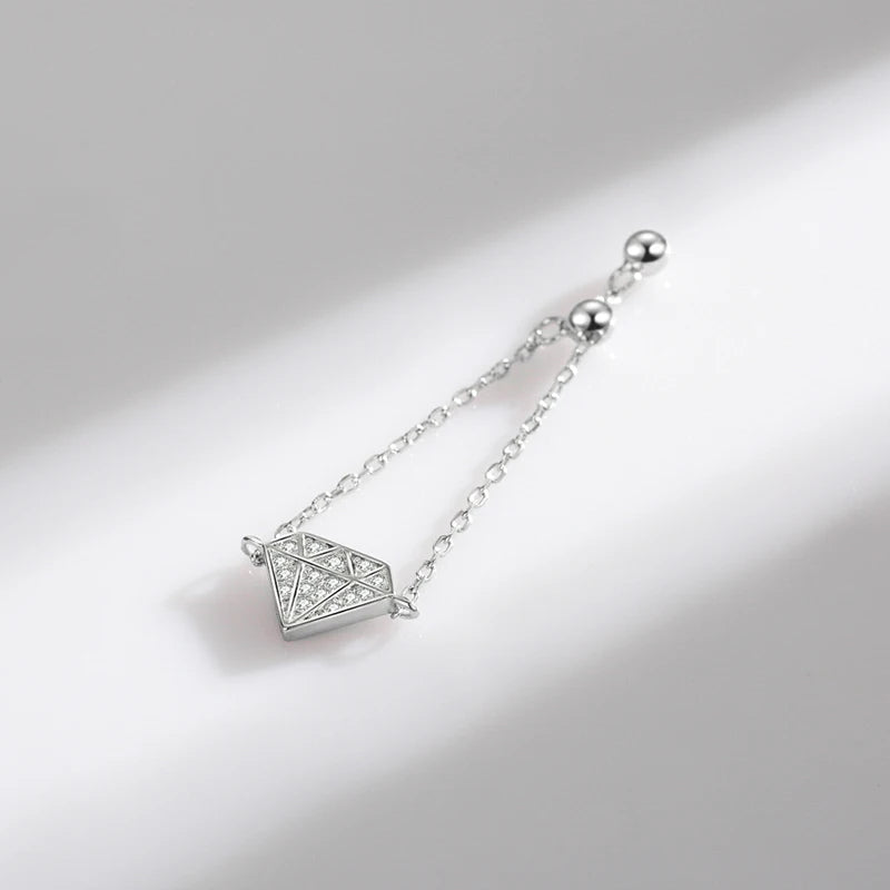 Sparkling Diamond Chain Ring