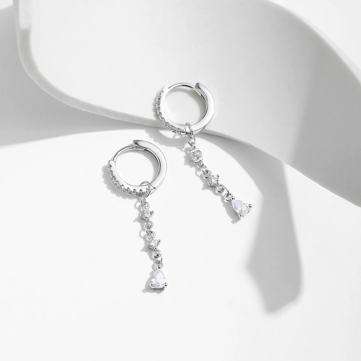Dazzle Drops Hoop Earrings