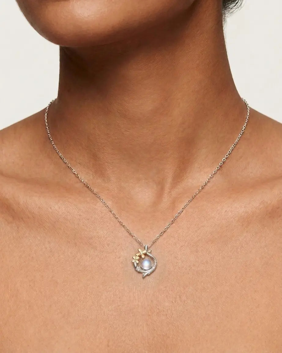 Serene Trails Elite Necklace - Silver Necklace by BLINGLANE