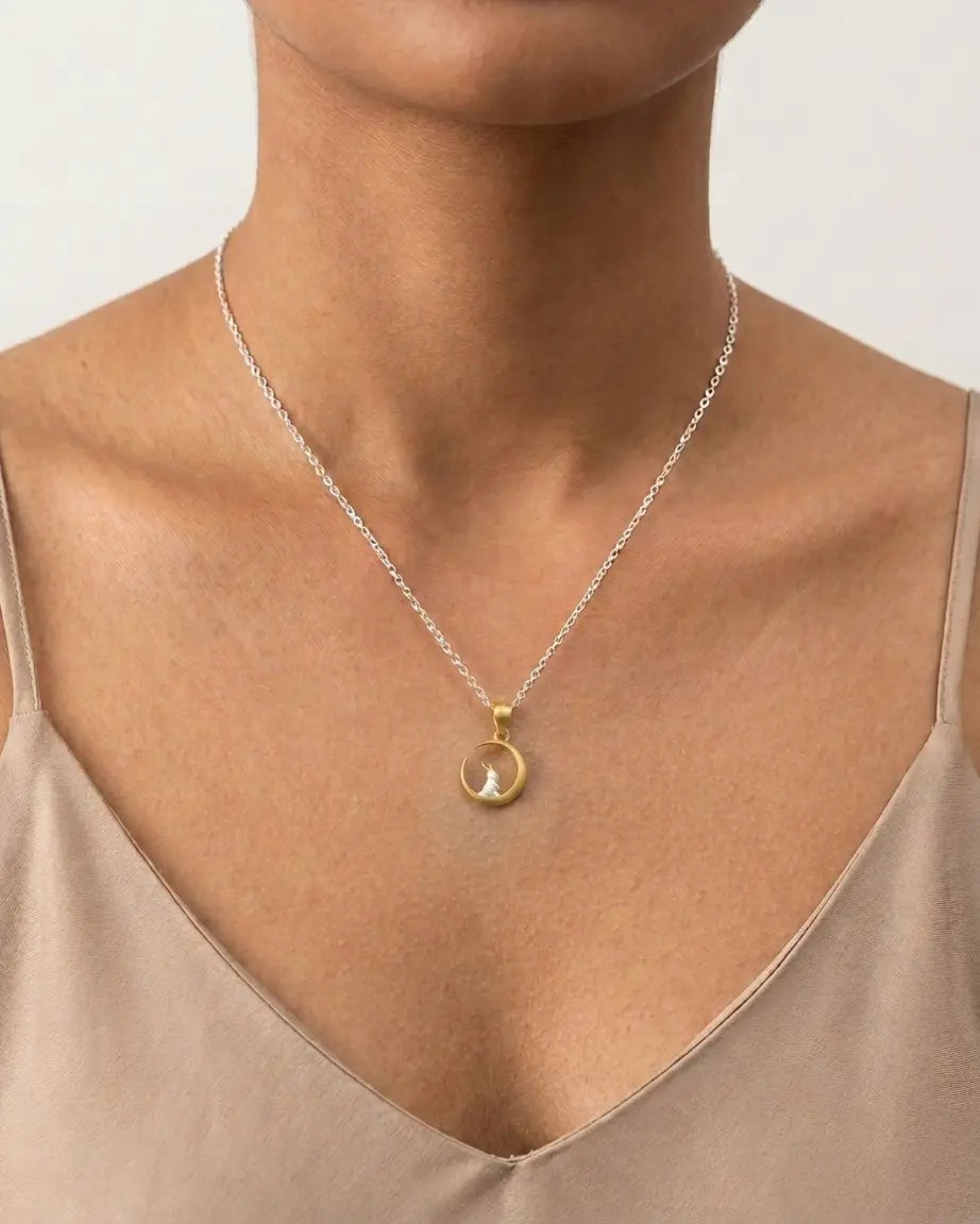 The Lucky Hopper Minimal Necklace - Silver Necklace by BLINGLANE