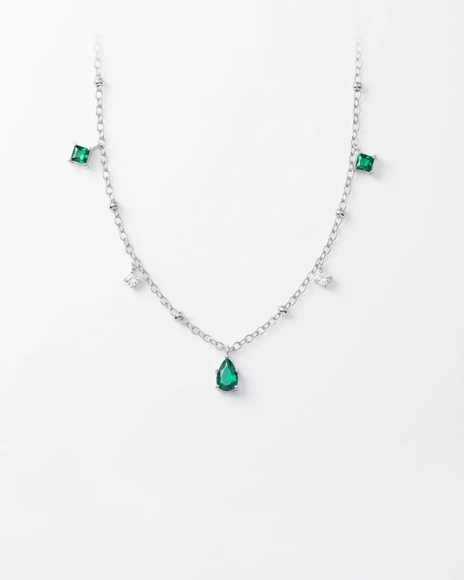 The Silken Edge Minimal Necklace - Silver Necklace by BLINGLANE