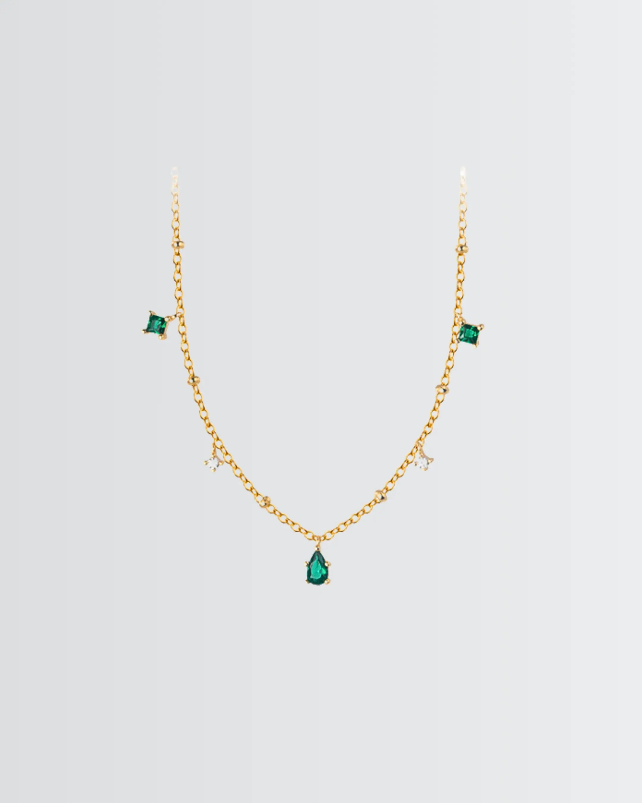 The Silken Edge Minimal Necklace - Silver Necklace by BLINGLANE