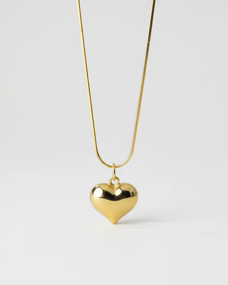 Too Bold To Break Heart Necklace - Silver Necklace by BLINGLANE