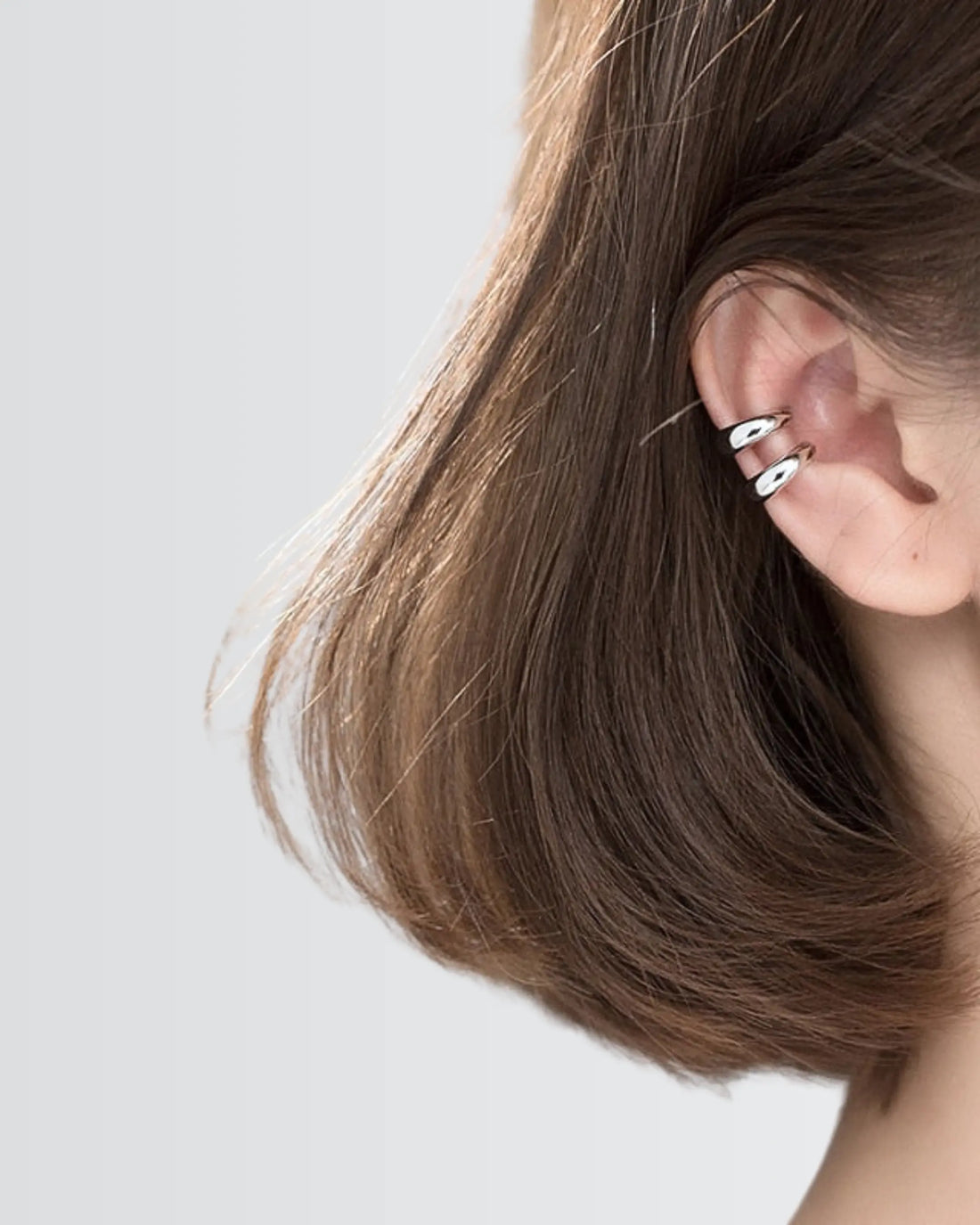 Twilight Hug Ear Cuffs - Silver Earrings by BLINGLANE