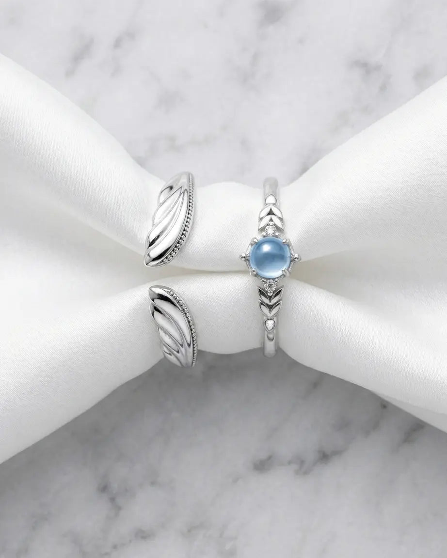 Wherever We Go Together Love Bands - Silver Ring by BLINGLANE