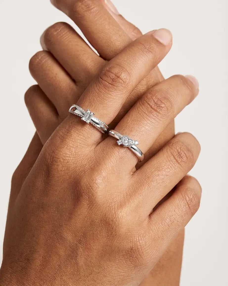 Worn With Love Bands - Silver Ring by BLINGLANE