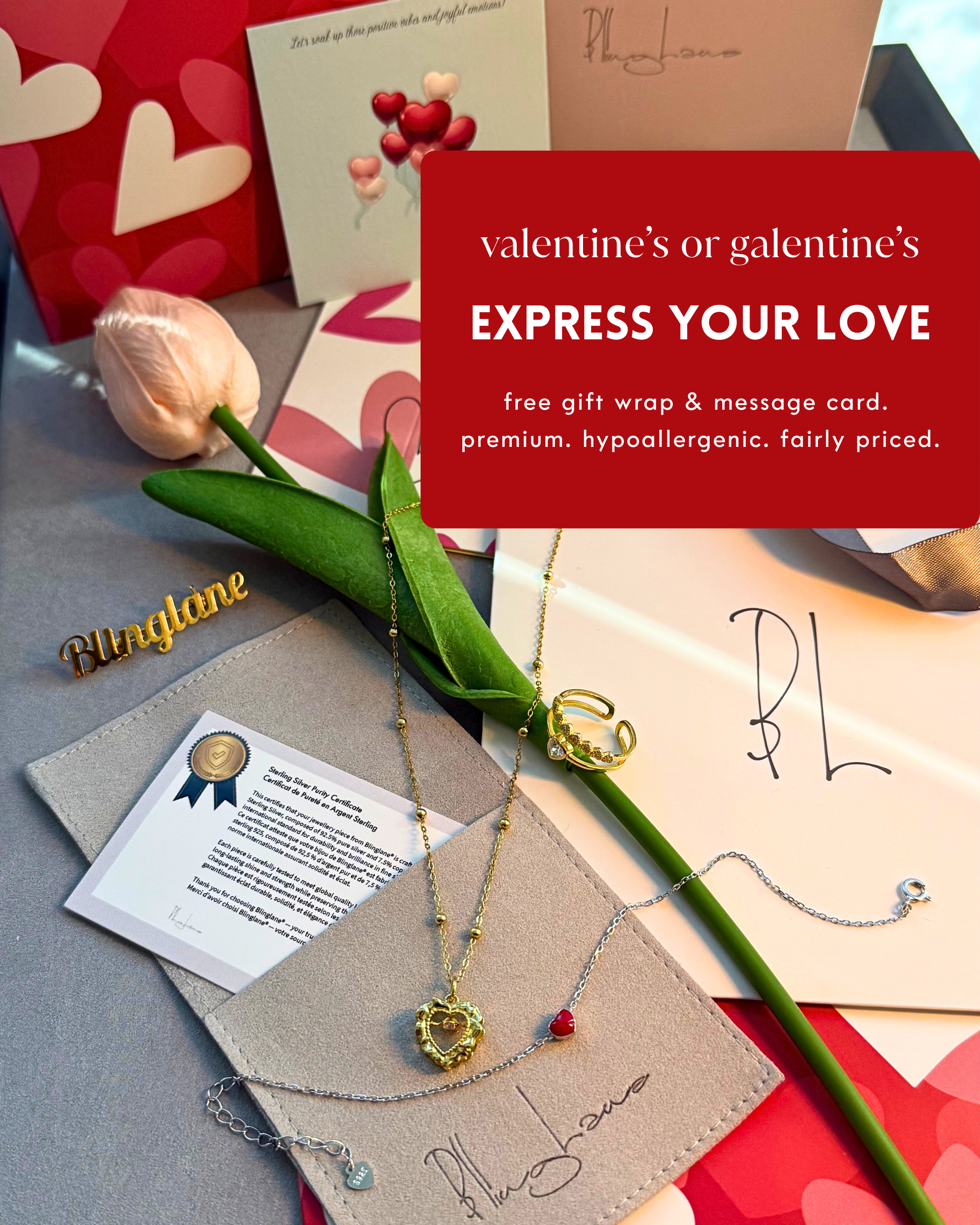Valentine's Bling - jewellery by BLINGLANE