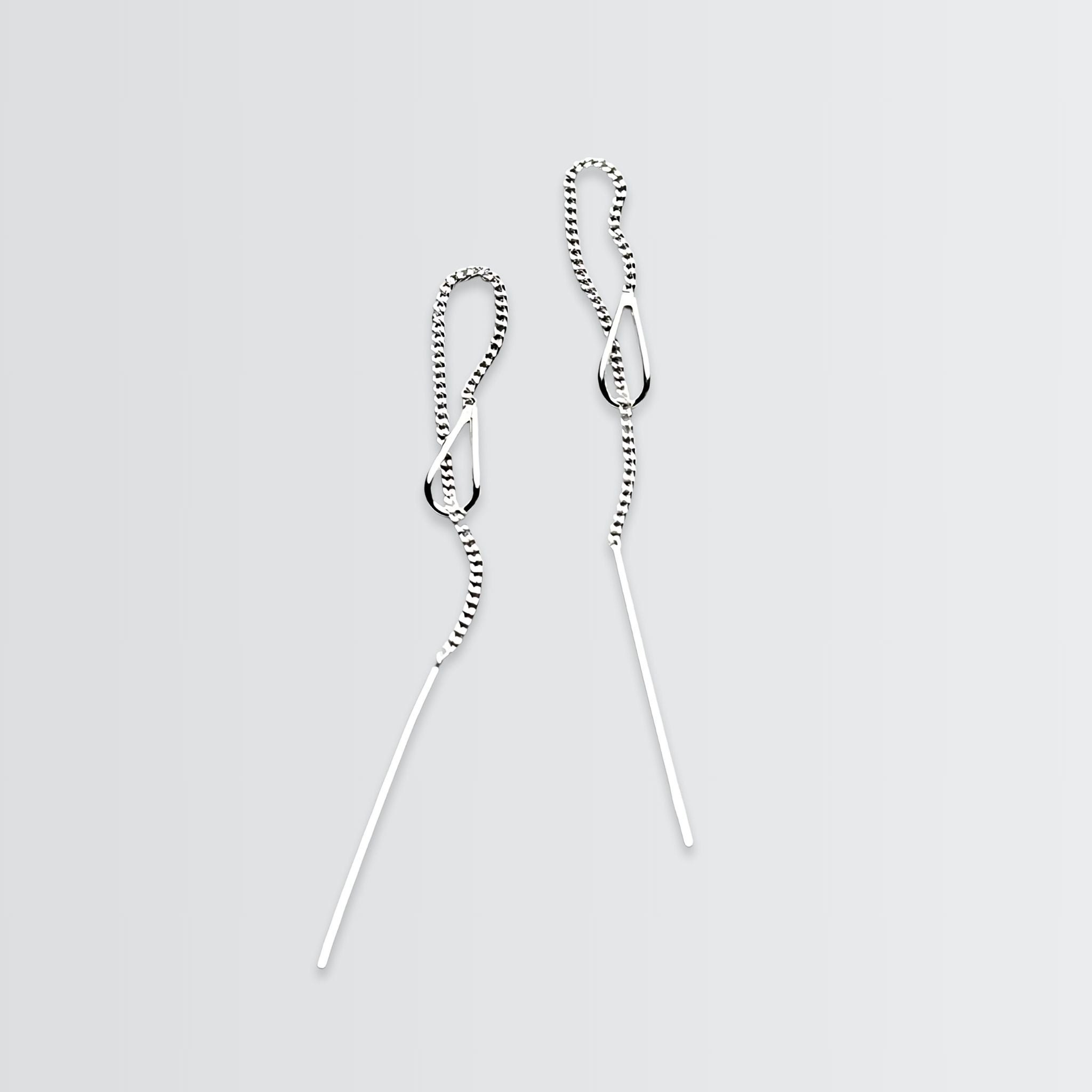 Aqua Pod Needle Drop Earrings