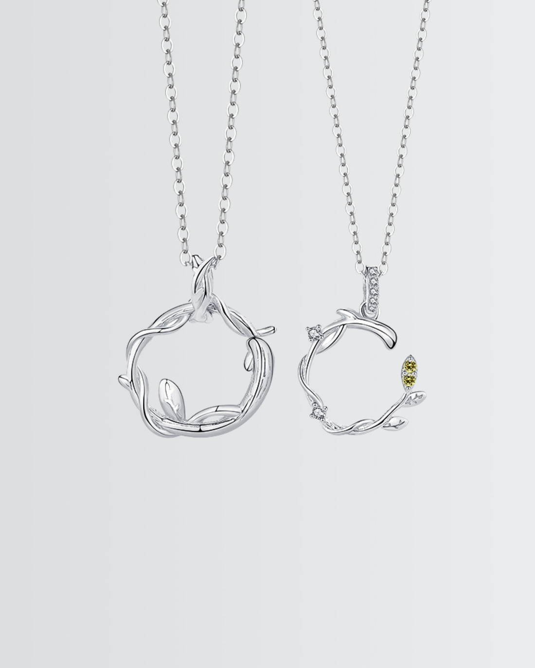 Tangled In Love Forever Couple Necklace