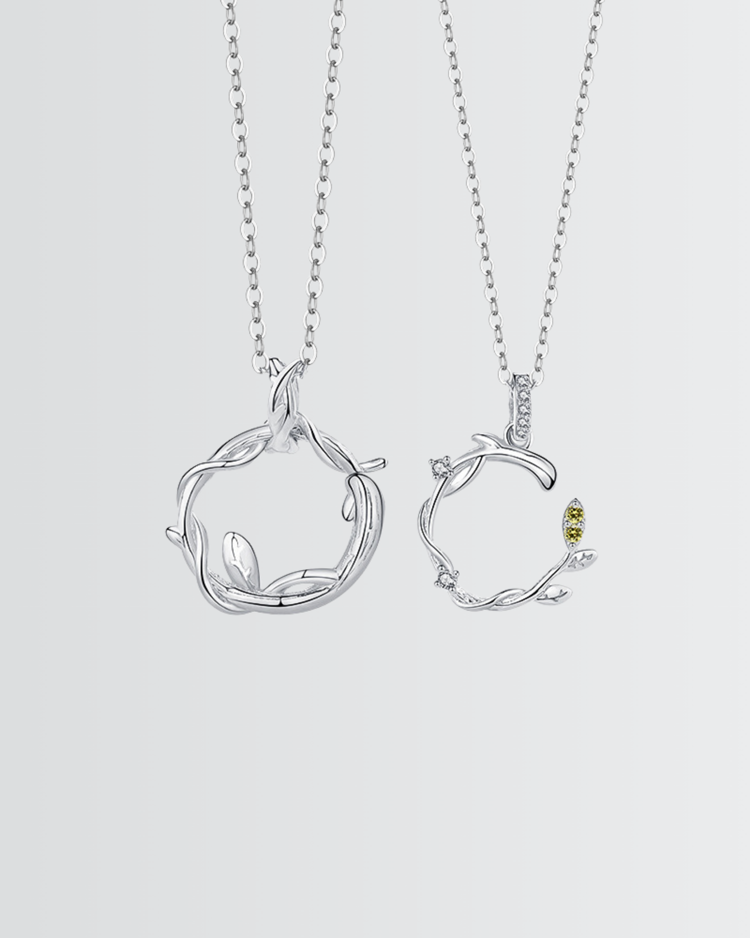 Tangled In Love Forever Couple  Necklace