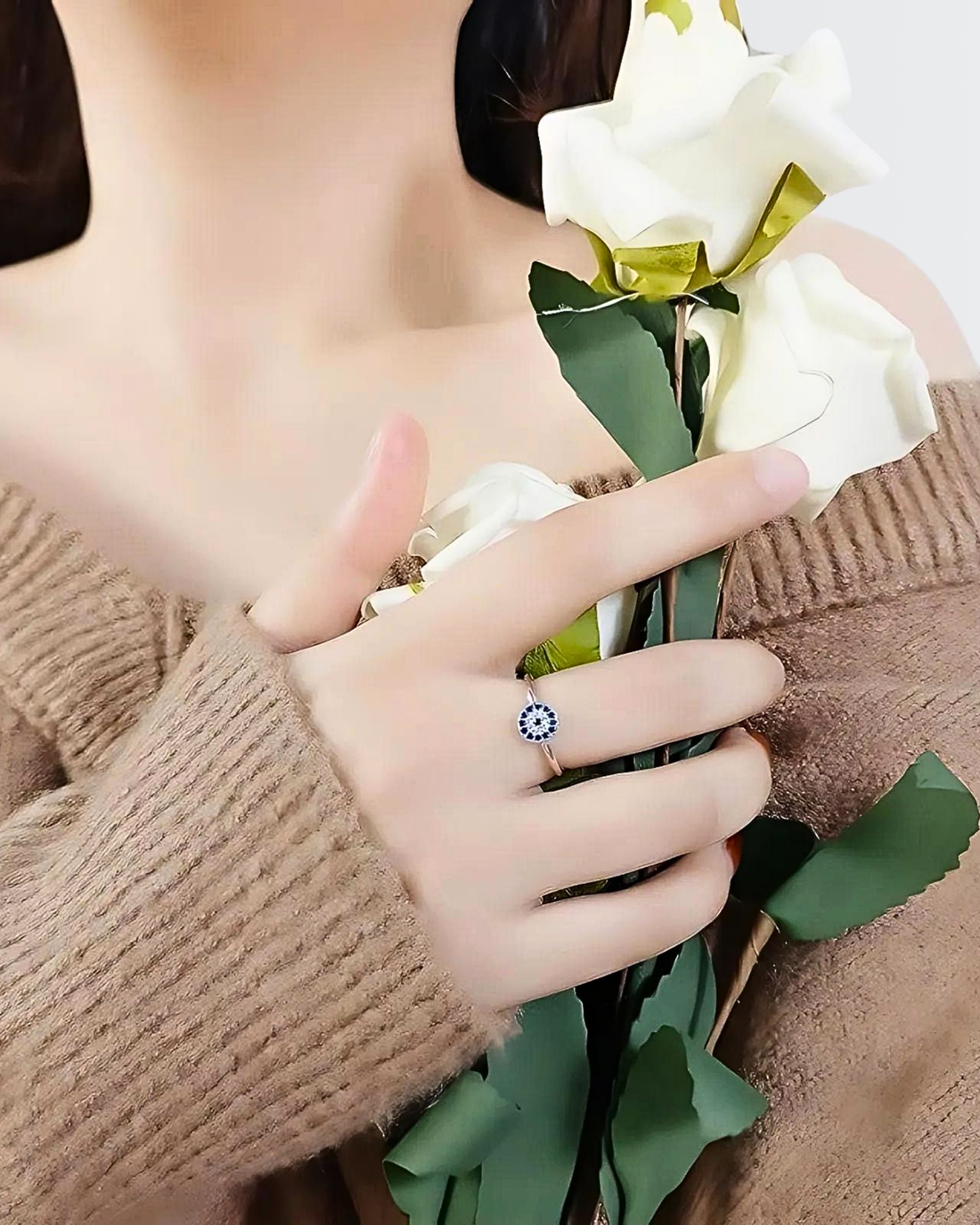 Bague minimaliste Mere Evil Eye