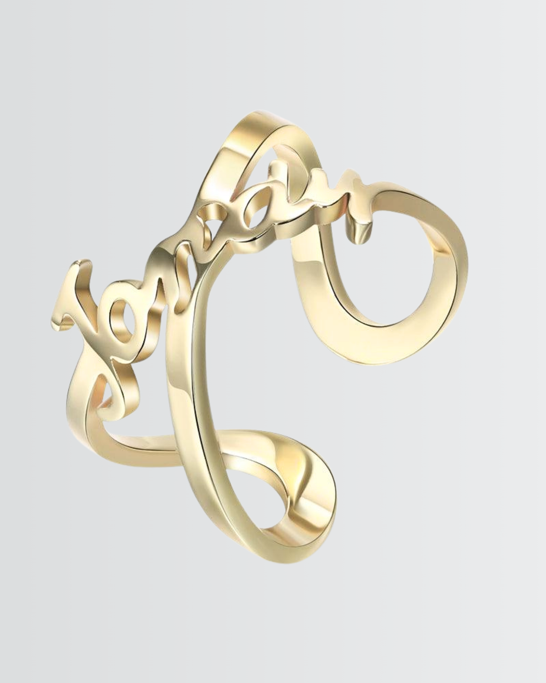 Personalize Your Name Infinity Ring