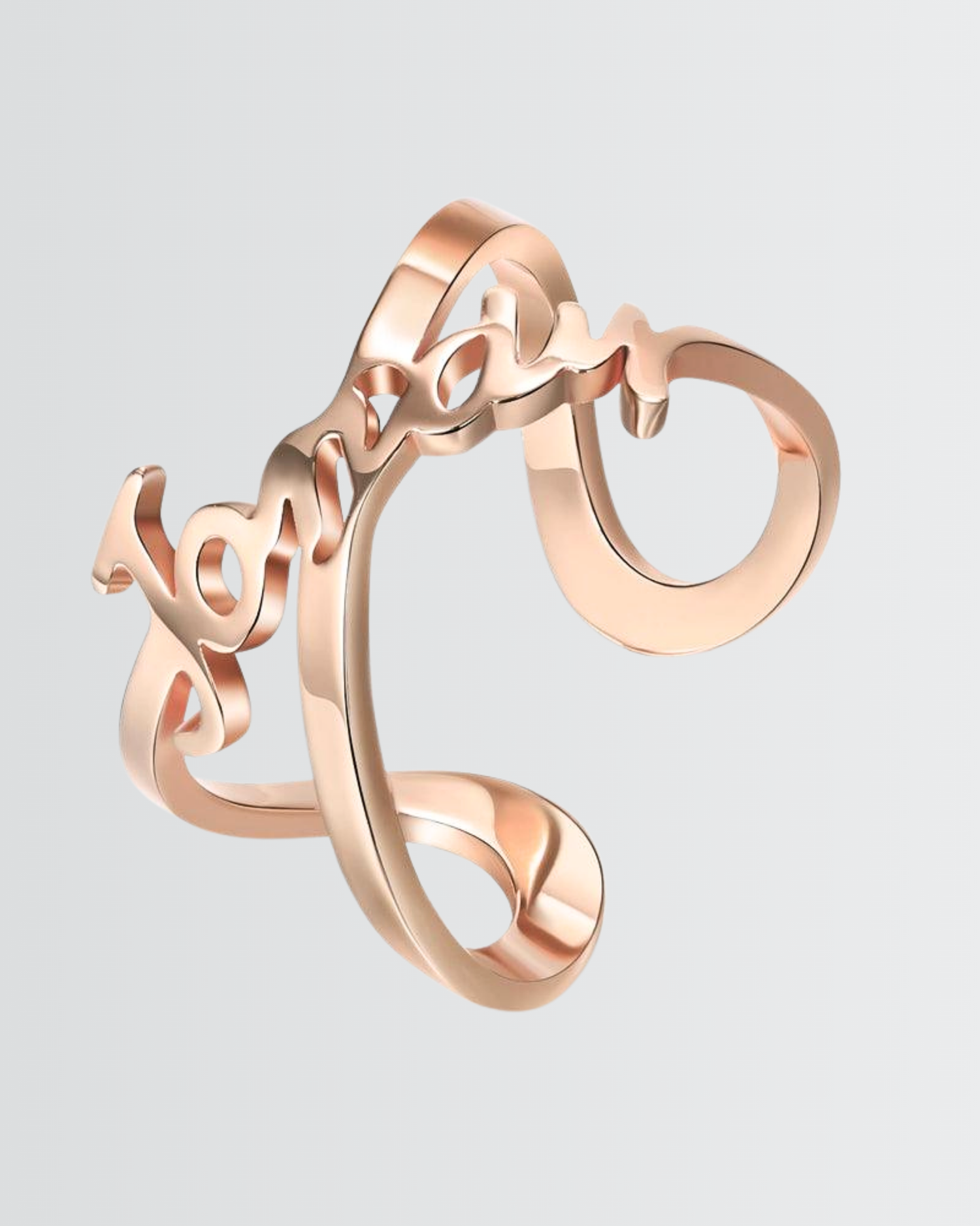 Personalize Your Name Infinity Ring