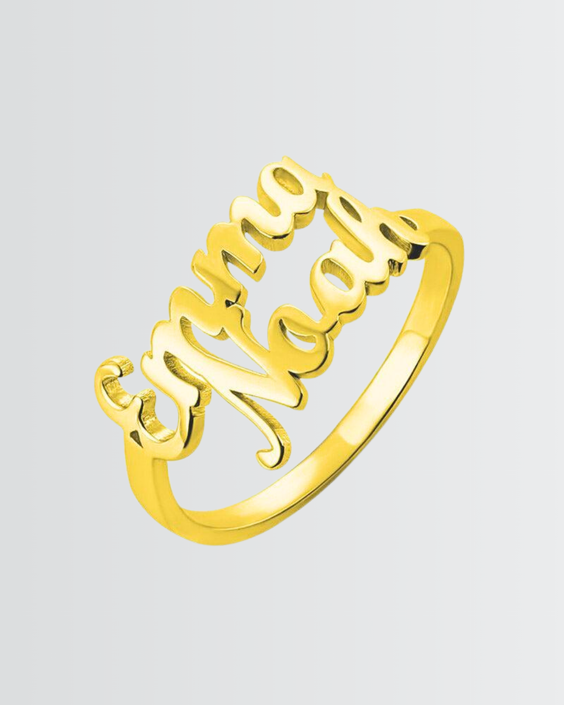 Personalize Two Names Ring