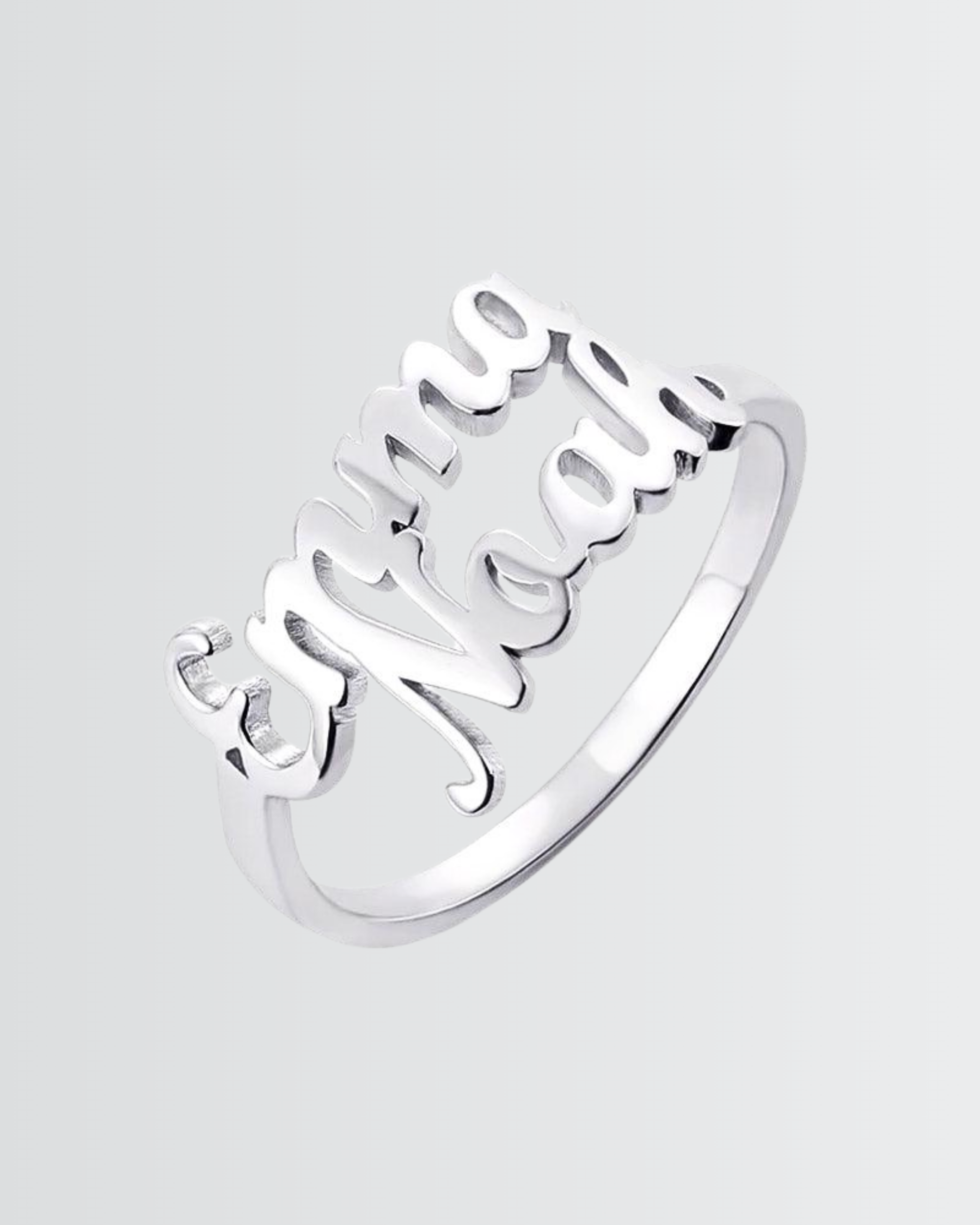 Personalize Two Names Ring