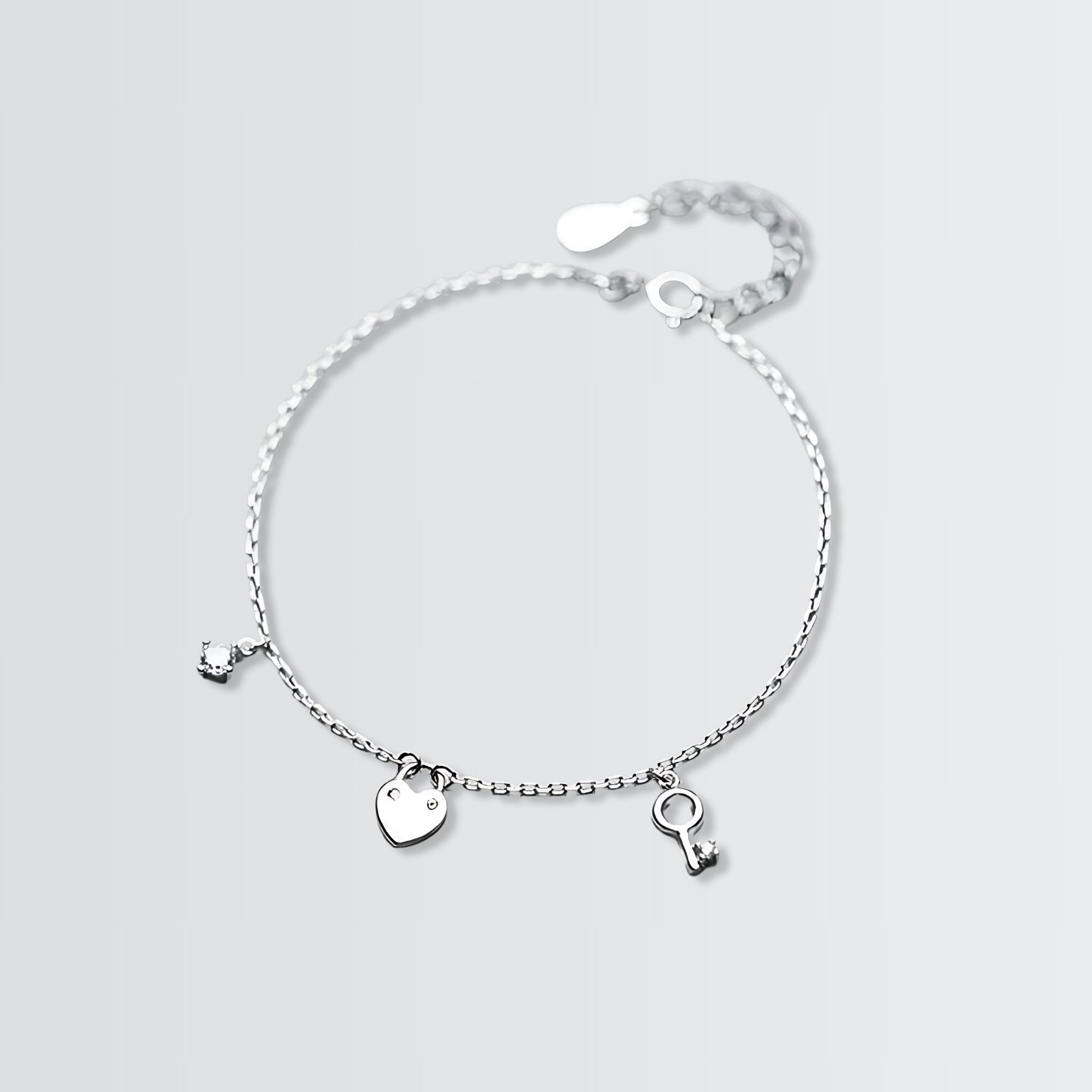 Key to My Heart Charms Bracelet