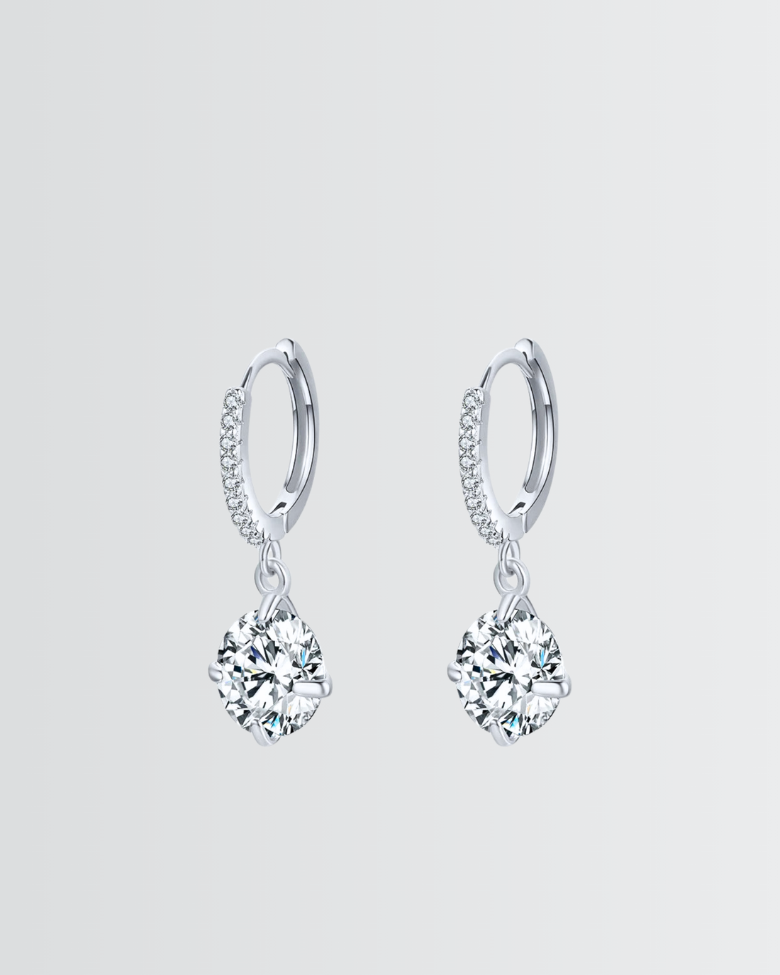 Sparkling Solitaire Minimal Hoops