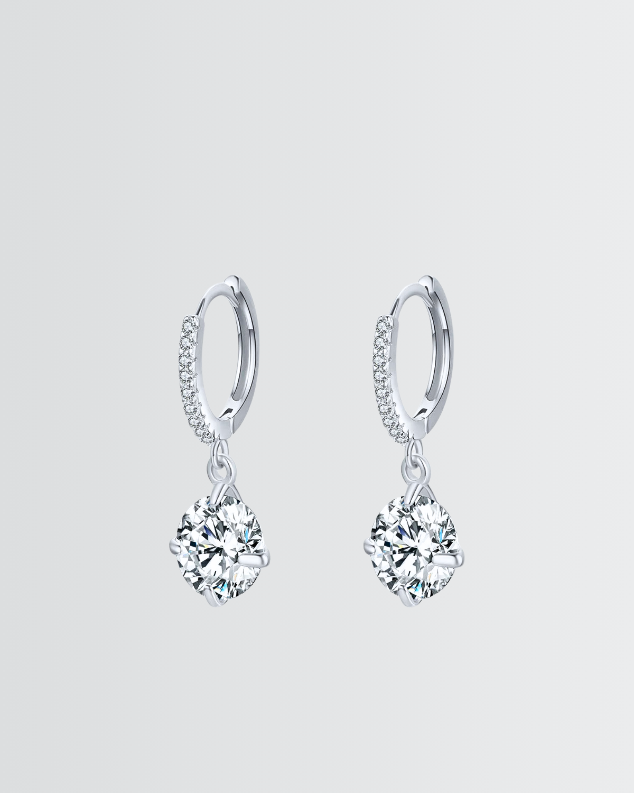 Sparkling Solitaire Minimal Hoops