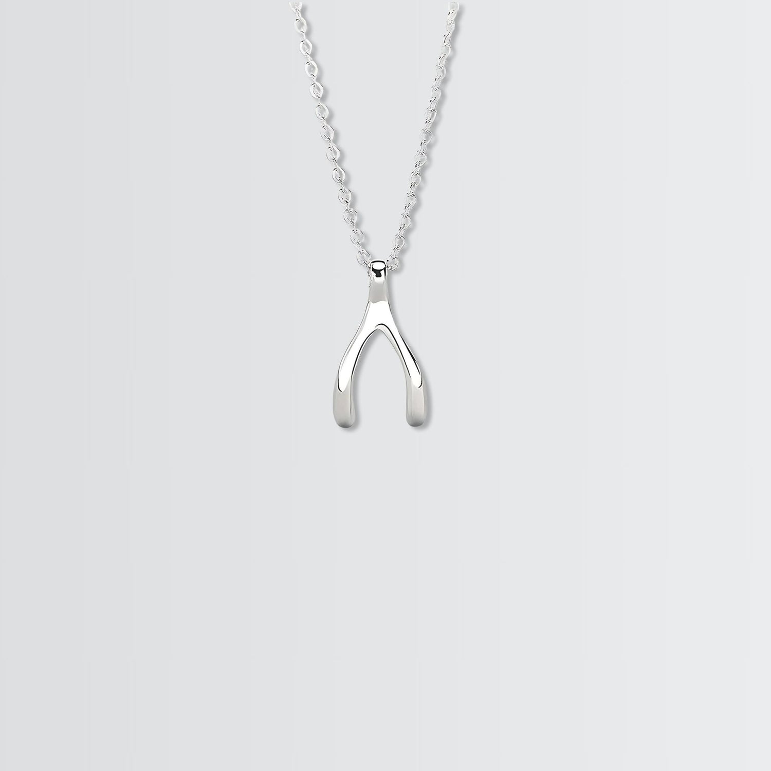 Elegant Wishbone Minimal Necklace