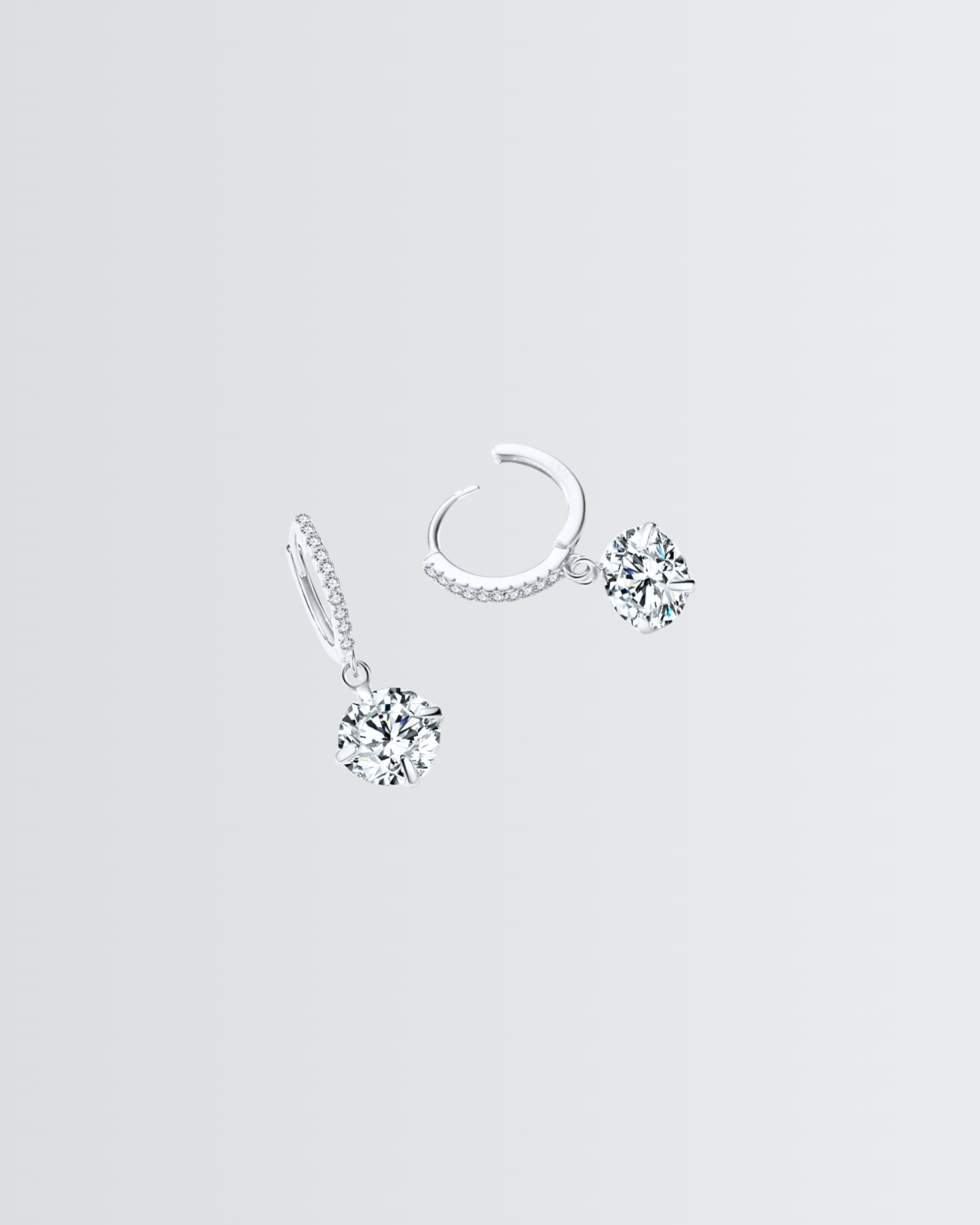 Sparkling Solitaire Minimal Hoops