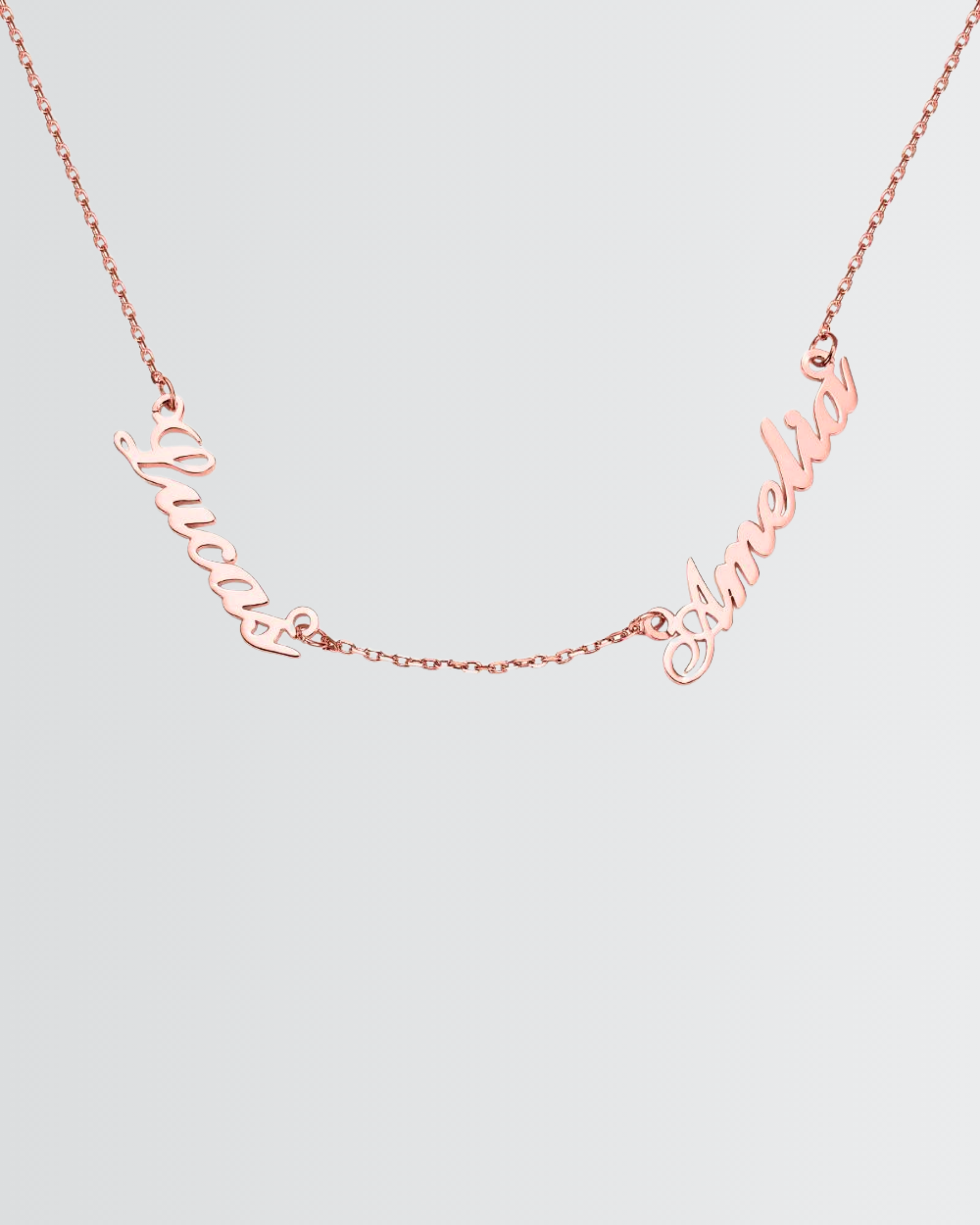 Collar personalizado con dos nombres