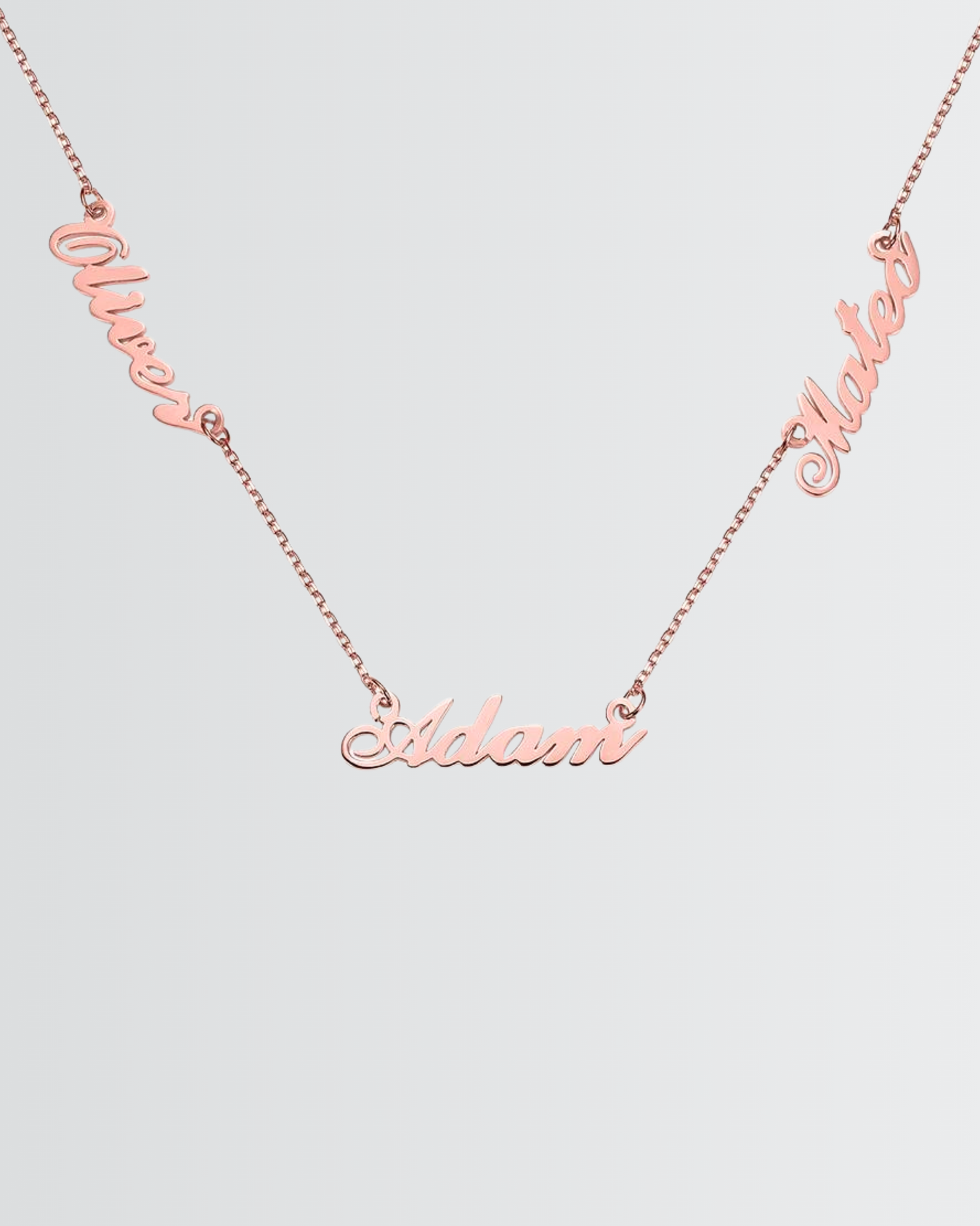 Collar personalizado con tres nombres