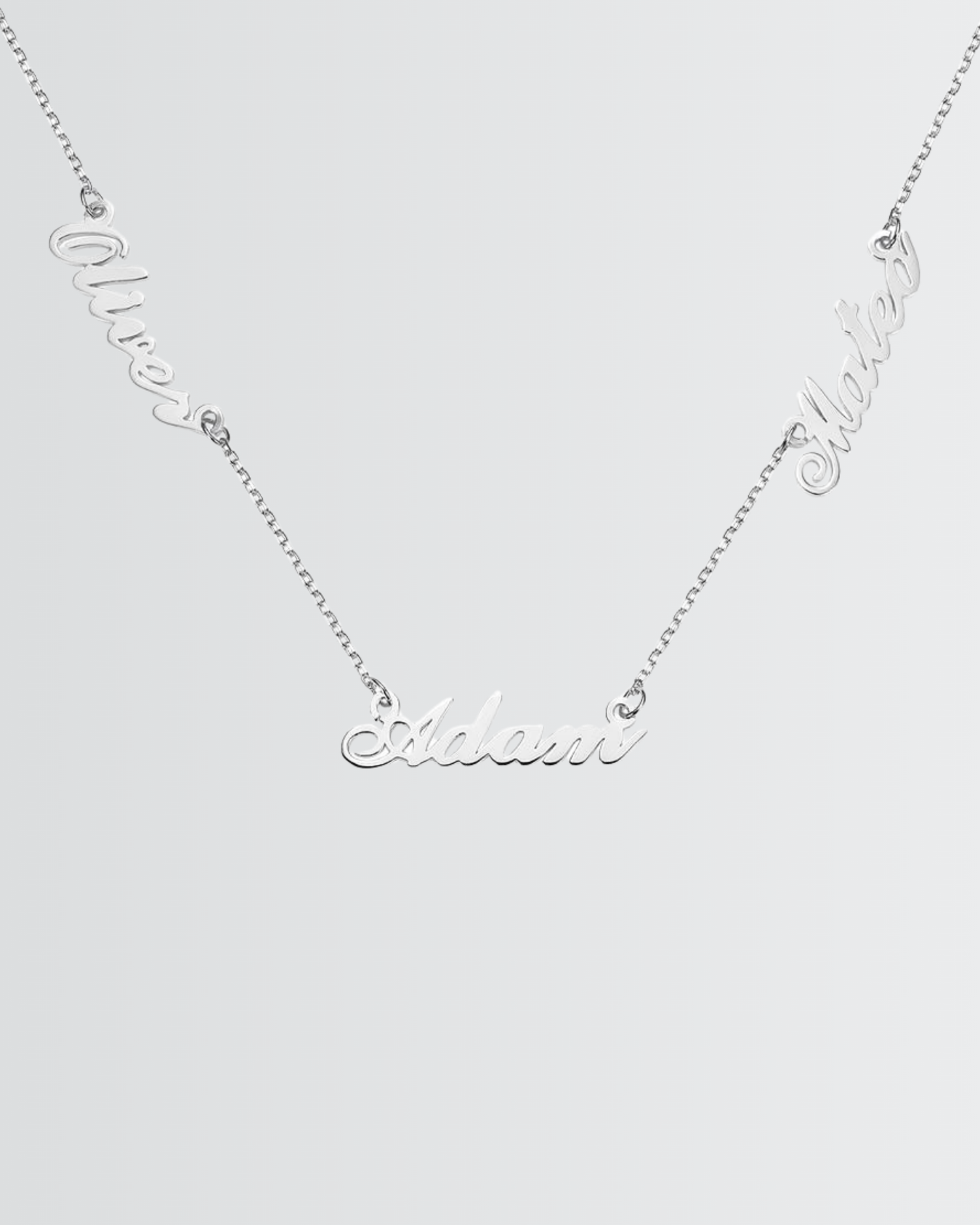 Collar personalizado con tres nombres