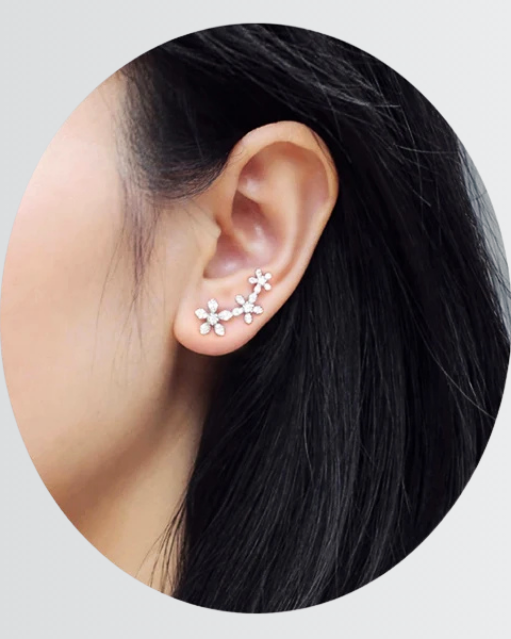 Flourish Your Sparkle Ear Climbers