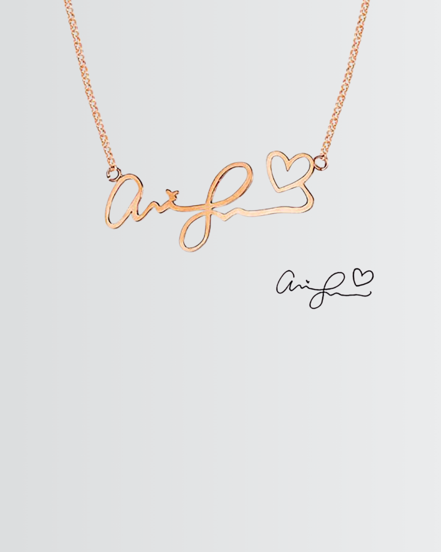 Personalize Your Handwritten Signature Necklace