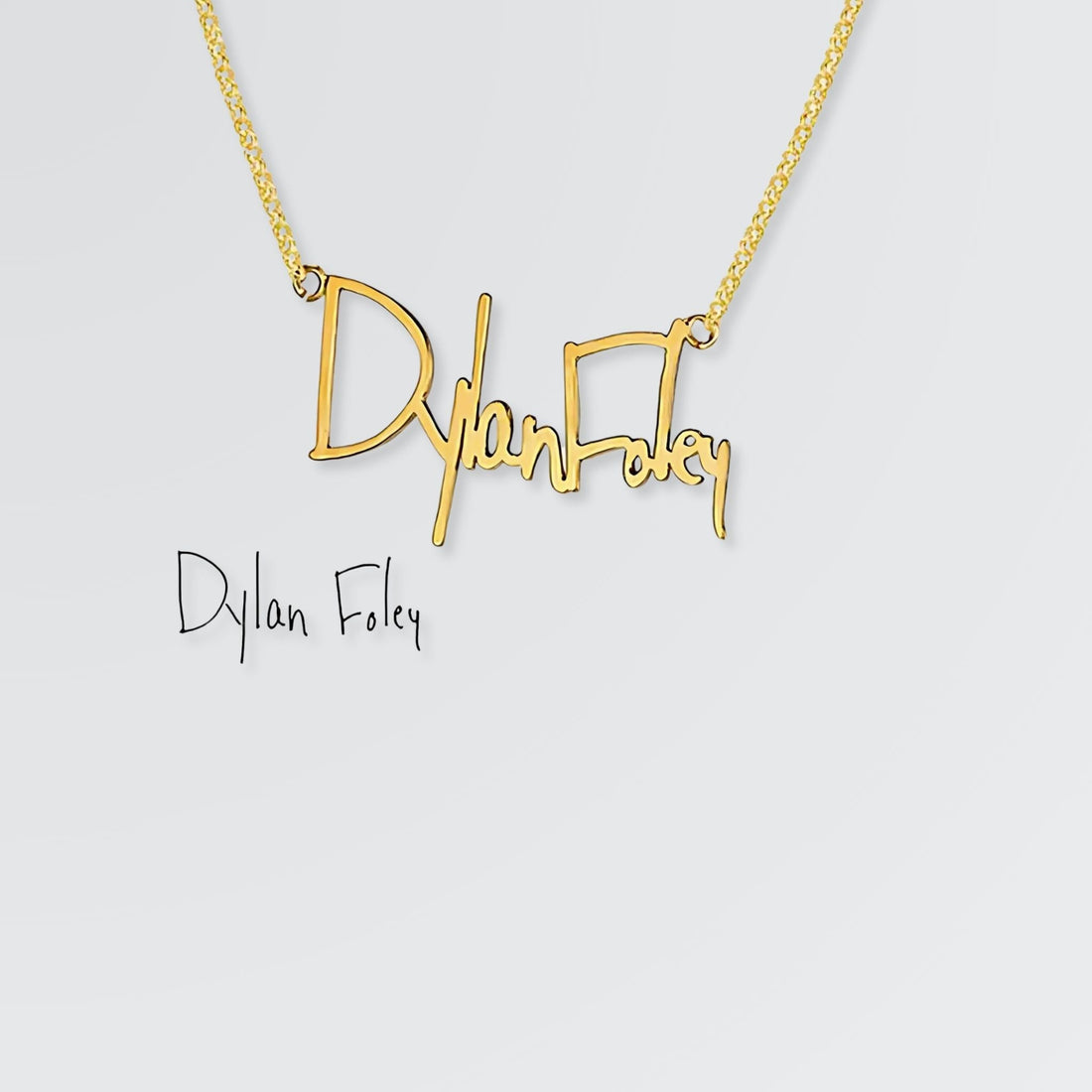 Personnalisez votre collier avec signature manuscrite