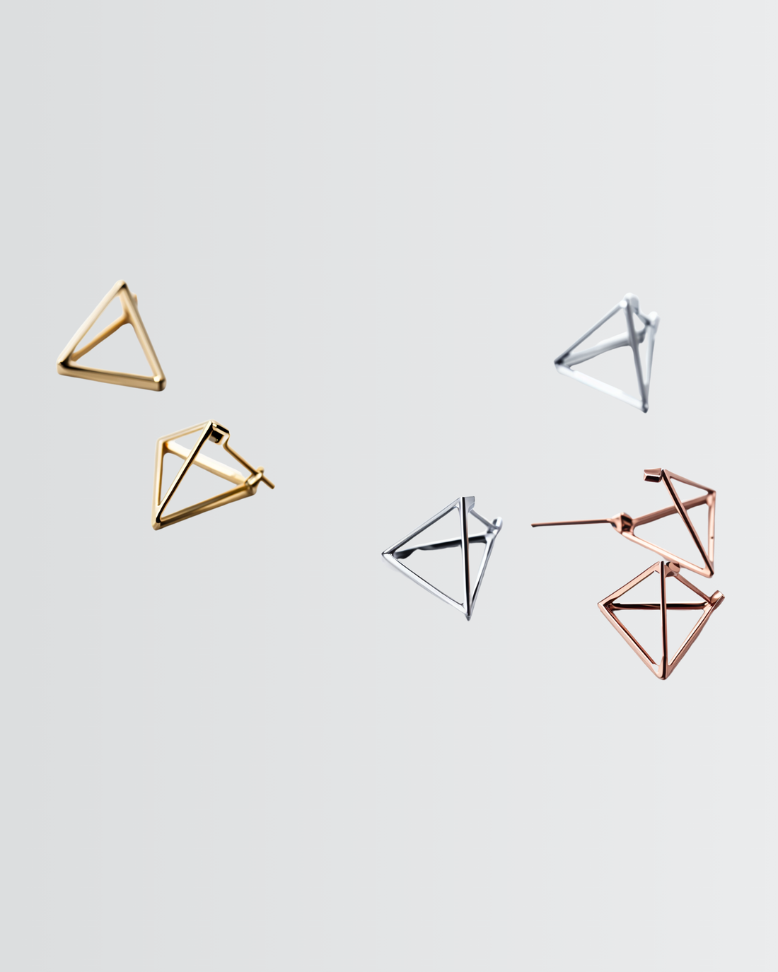 Clous triangulaires 3D minimalistes