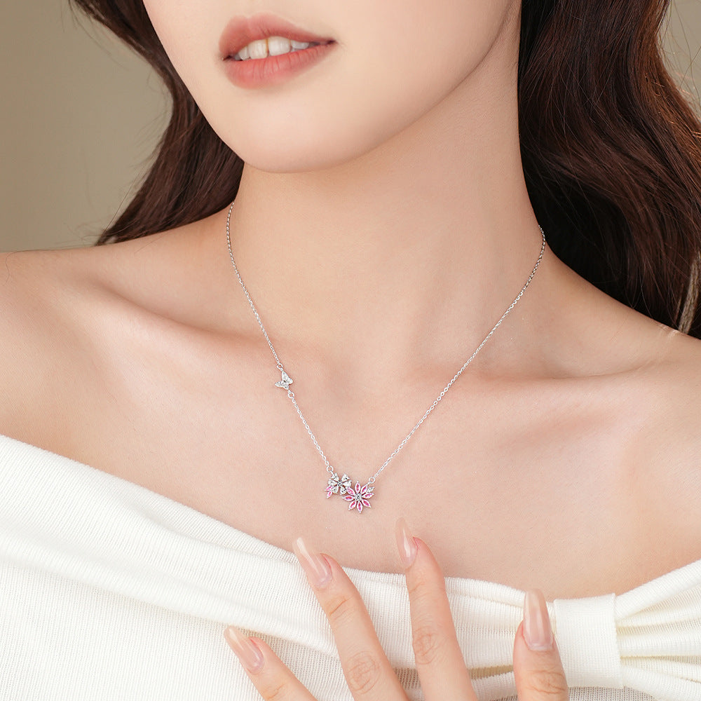 Floral elegance Bling Necklace