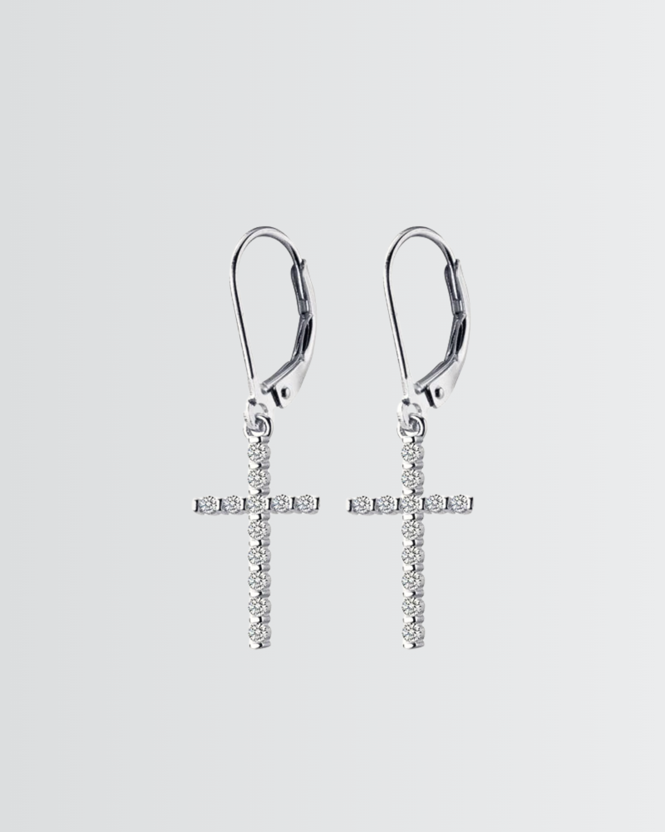 Sleek Cross Minimal Earrings