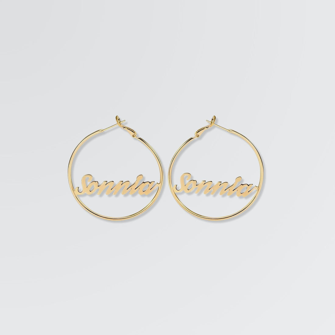 Personalize Your Name Hoop Earrings