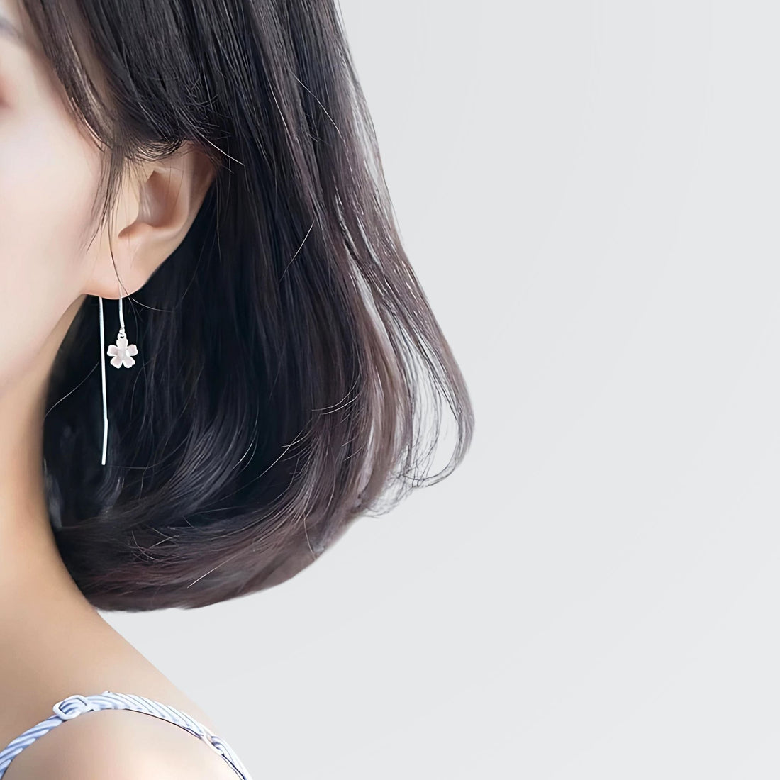 Classy Flower Chain Earrings