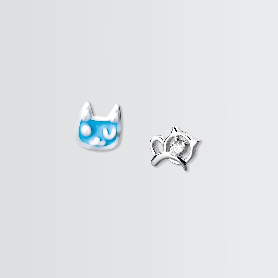 Happy Kitty Sleepy Kitty Studs