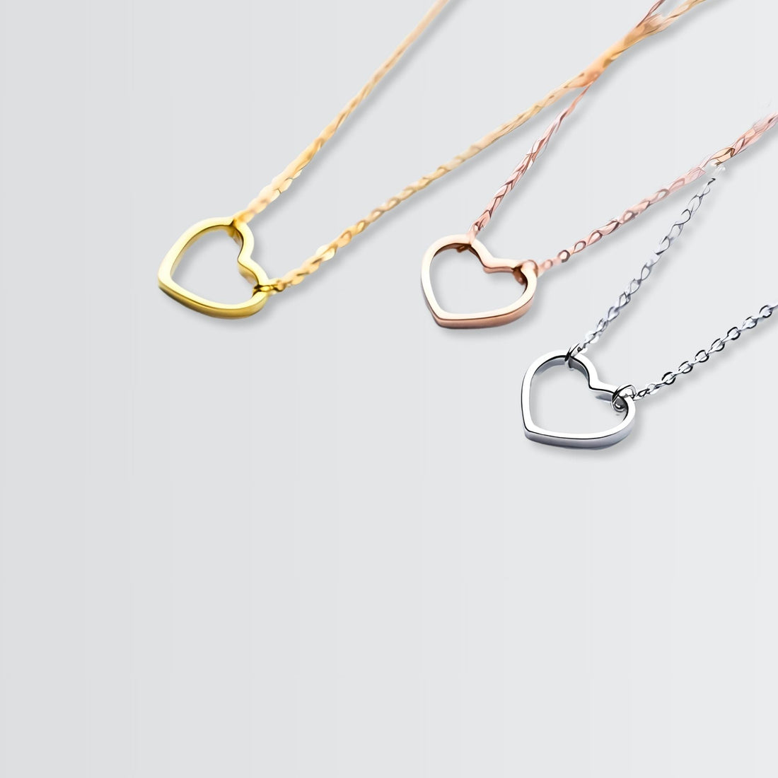 Fascinante collar de corazón